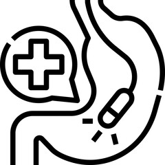 Endoscopy icon symbol element