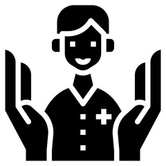 Patient man icon symbol element