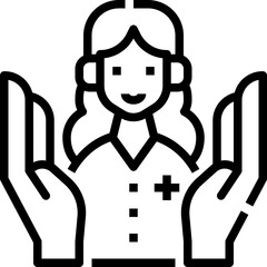 Patient woman icon symbol element