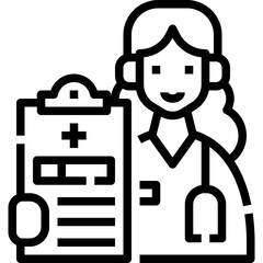 Report woman icon symbol element