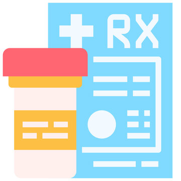 RX Medicine Icon Symbol Element