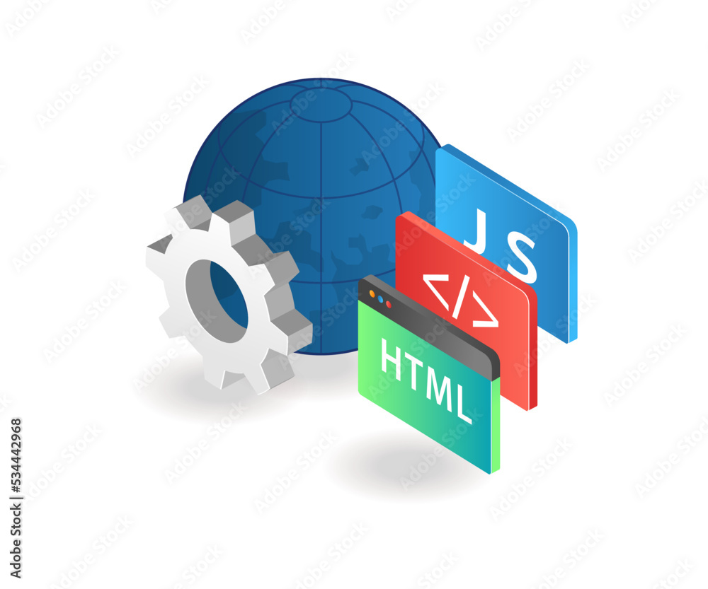 Poster Various programming languages to create web designs