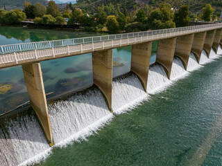 water released from hydroelectric power station