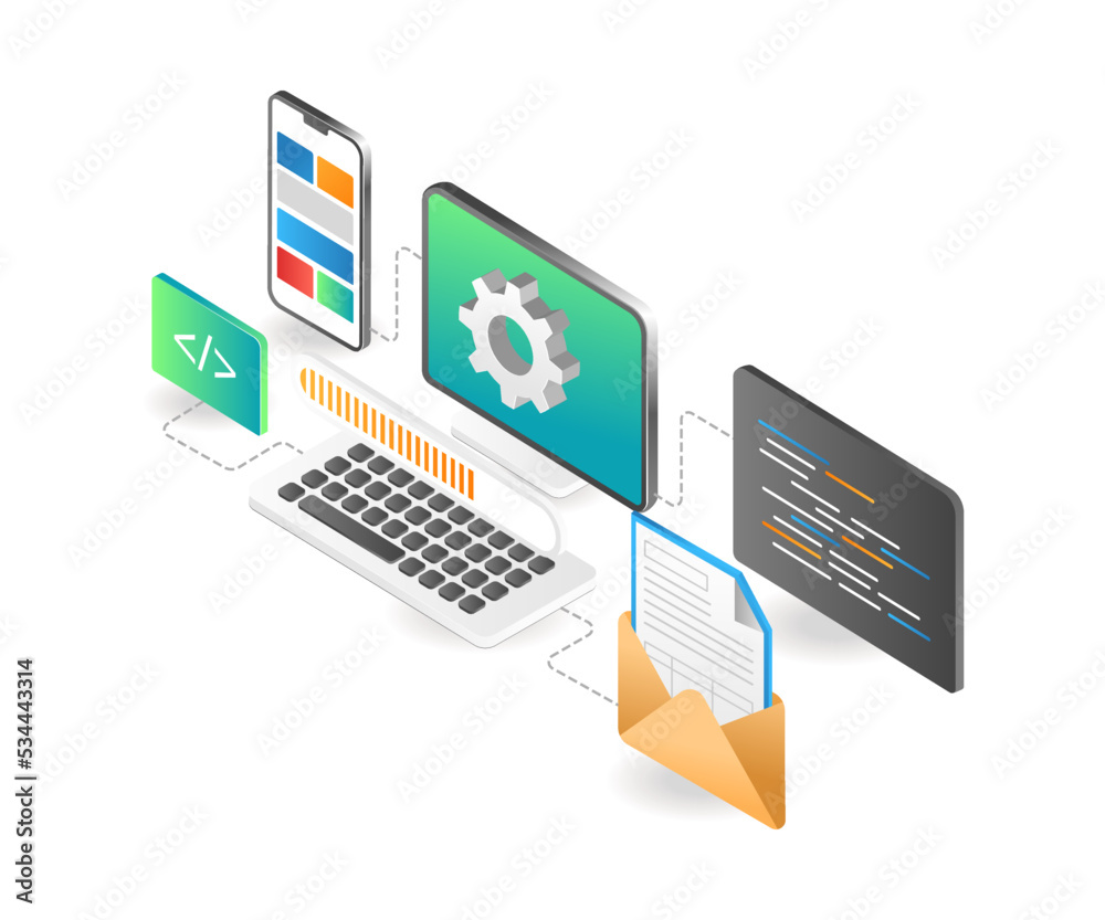 Poster Smartphone application layout process