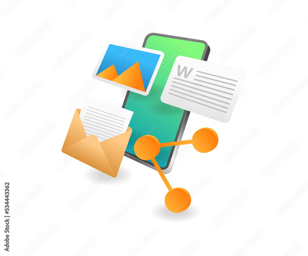 Poster smartphone data sharing application