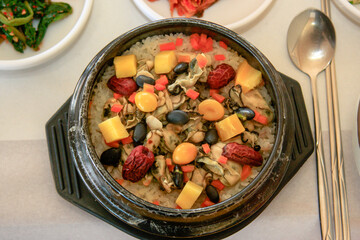 굴밥, 굴요리, 굴해물, 굴영양밥, 굴밥상차림