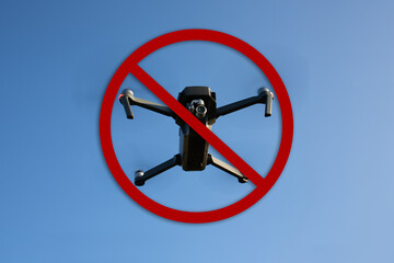 Drone prohibited, no fly zone - NFZ