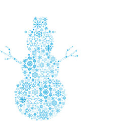 icons snowman, snowflakes new year,christmas, logo