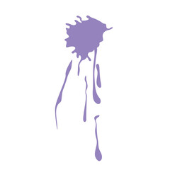 Blob of lilac color, illustration, vector