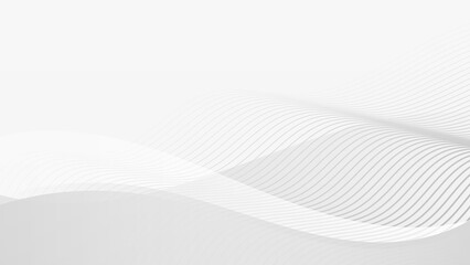 Elegant wavy white background