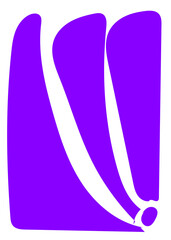 Abstract Shapes Flower Background Purple