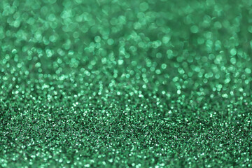 Abstract green glitter background