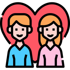 Couple-relationship icon symbol element