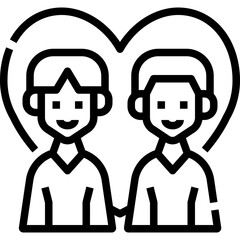 Man couple icon symbol element