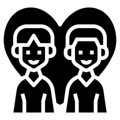 Man couple icon symbol element