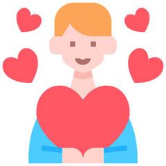 Man in love icon symbol element