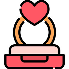 Ring wedding icon symbol element