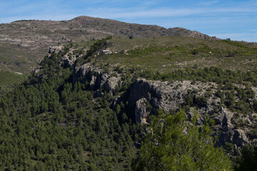 Fototapeta na wymiar Pic de les Aguiles, Serelles, Comundad Valenciana, España