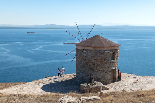 Bozcaada, formerly known as Tenedos (&Tau;έ&nu;&epsilon;&delta;&omicron;&sigmaf;), is the second largest island in the Aegean Sea after G&ouml;k&ccedil;eada. In addition, Bozcaada is the only district of Turkey that does not have a village.