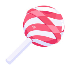An icon of lollipop flat design 