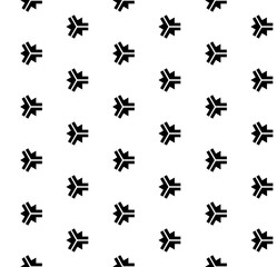 Black and white seamless abstract pattern. Background and backdrop. Grayscale ornamental design. Mosaic ornaments. Vector graphic illustration. EPS10.