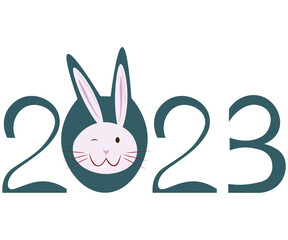 Obraz premium new year rabbit symbol