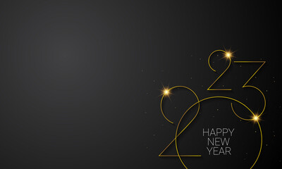2023 Happy New Year Background Design.