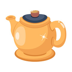 Modern flat icon of juice glass 