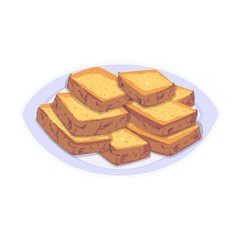 Check out flat icon of bread 