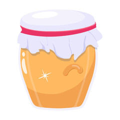 Modern flat icon of juice glass 