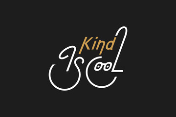 Women’s and man's Kind is cool T-Shirt, Kind  T Shirt, cool t shirt, Positive Message T-Shirt, vintage, retro, 70s, Rainbow T-Shirt