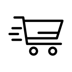 cart line icon illustration vector graphic
