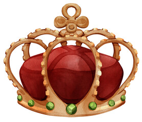 Fairy tale forest wonderland watercolor icon png © photographeeasia