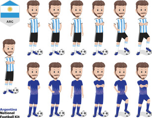 Argentina Football Team Kit, Home kit and Away Kit