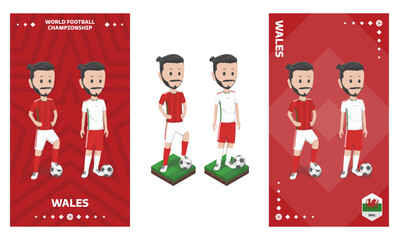 Wales Football Team Kit, Home kit and Away Kit