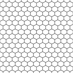 Abstract seamless hexagon pattern. Vector illustration. Geometric seamless pattern.