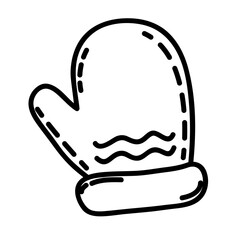 Outline Christmas decoration PNG with transparent background.