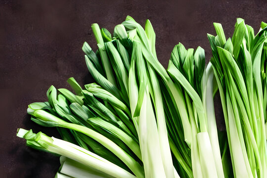 fresh green onions, farm produce, healthy food, green groceries