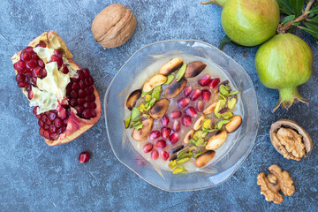 Traditional delicious Turkish dessert; Ashura (Asure)