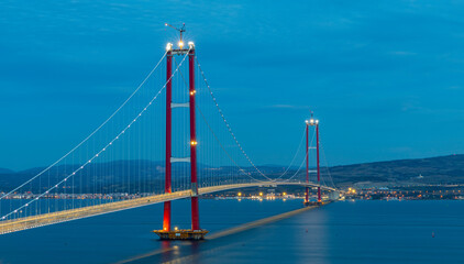 new bridge connecting two continents 1915 canakkale bridge (dardanelles bridge), Canakkale, Turkey