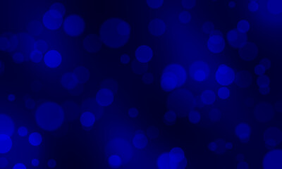 Abstract dark blue background with bokeh