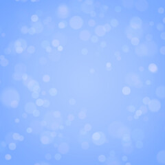 Abstract blue background with bokeh