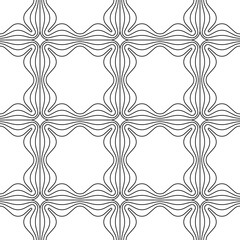 Fototapeta premium Decorative linear design for greeting cards, wedding invitations, coloring books, etc. Vector illustrations in oriental style. Line art geometric mandala. Arabesque. Easy to edit color and lines.