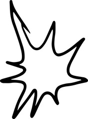 Doodle bubbles speech. Cartoon style. Business communication Concept graphic design element. Dialog frame. Cloud, Chat message icon.