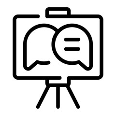 coaching line icon