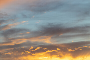 background in the form of the evening sky
