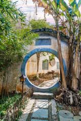 old stone bridge in the park