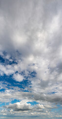 Obraz premium Fantastic clouds against blue sky, panorama