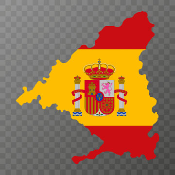 recommend clip art: Madrid map, Spain region. Vector illustration.