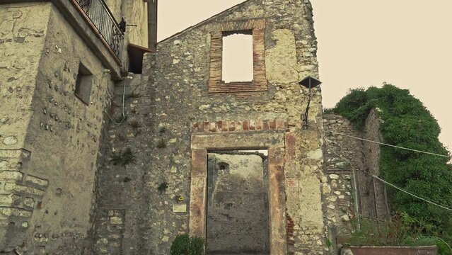 Ruins of the church of San Giovanni in Contigliano. Contigliano, Rieti province, Lazio, Italy, Europe